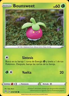 Bounsweet card in Spanish