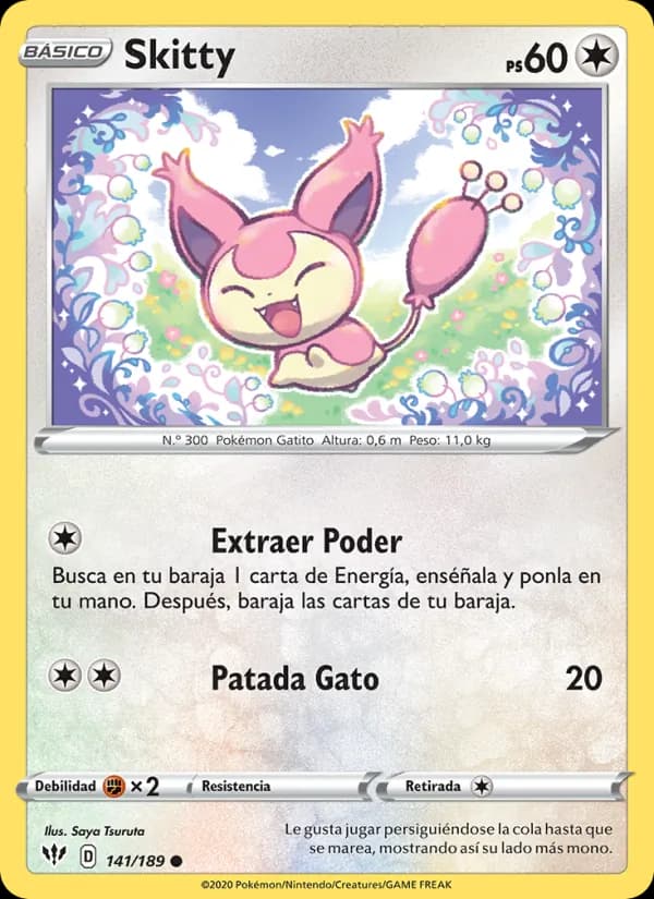Skitty card in Spanish