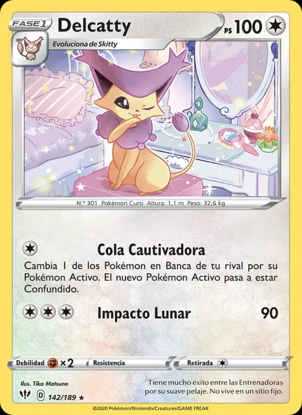 Delcatty card in Spanish