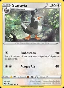 Staravia card in Spanish
