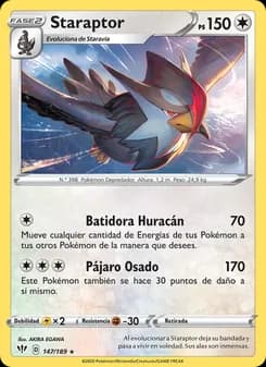 Staraptor card in Spanish