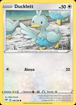 Ducklett card in Spanish