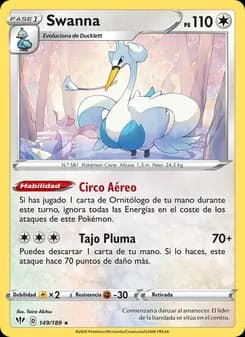 Swanna card in Spanish