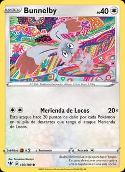 Bunnelby card in Spanish