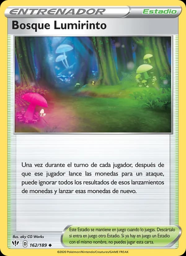 Bosque Lumirinto card in Spanish