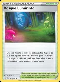 Bosque Lumirinto card in Spanish