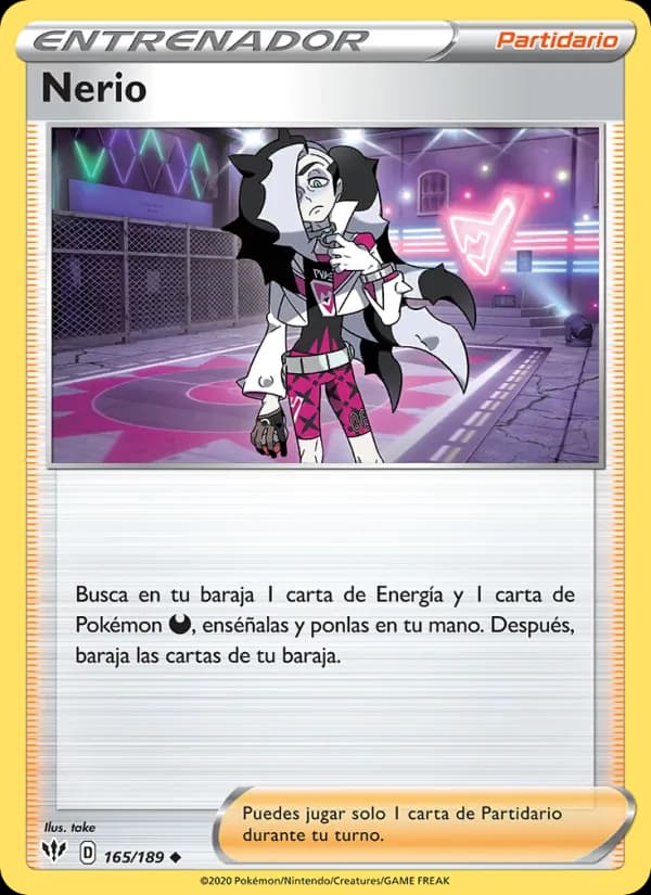 Nerio card in Spanish