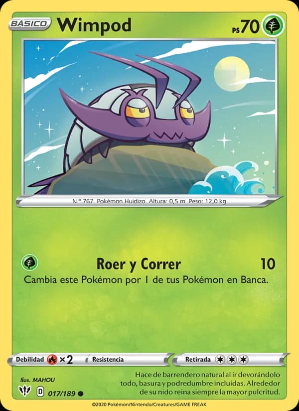 Wimpod card in Spanish