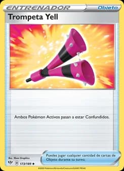 Trompeta Yell card in Spanish