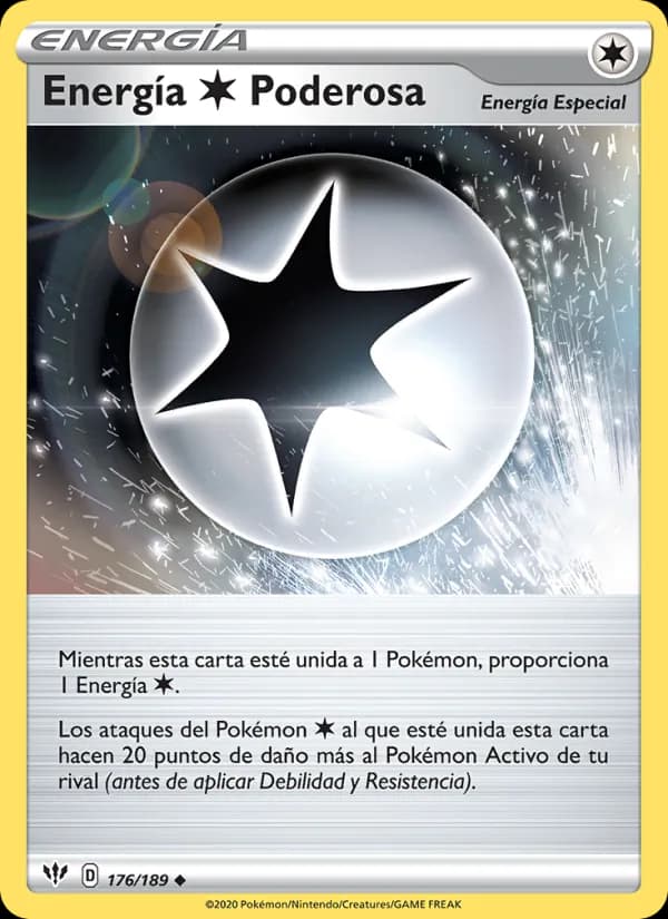 Energía Colorless Poderosa card in Spanish