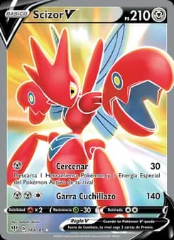 Scizor V card in Spanish