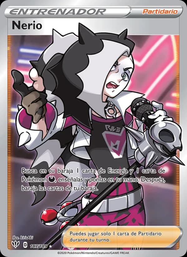Nerio card in Spanish
