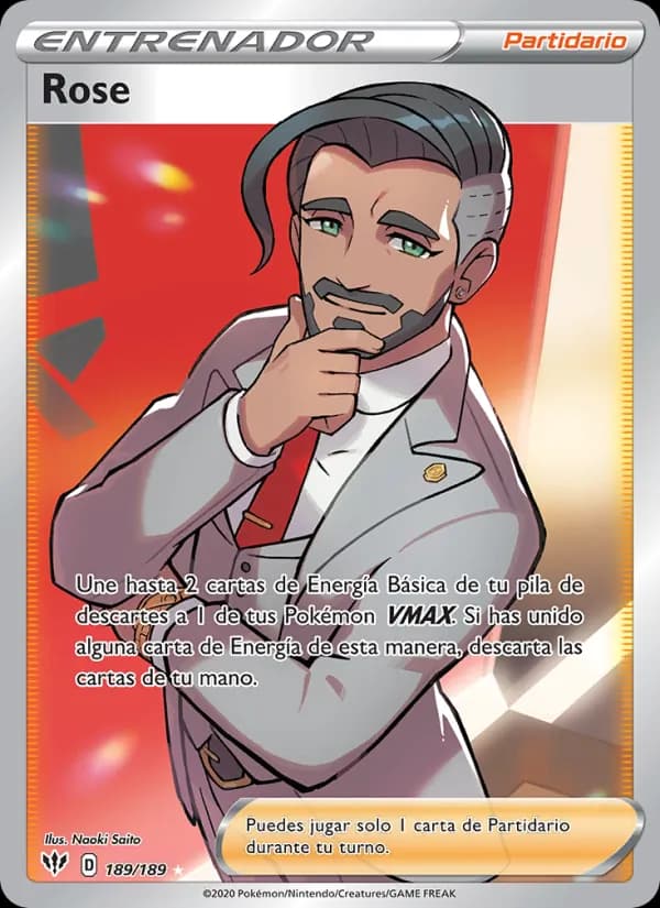 Rose card in Spanish
