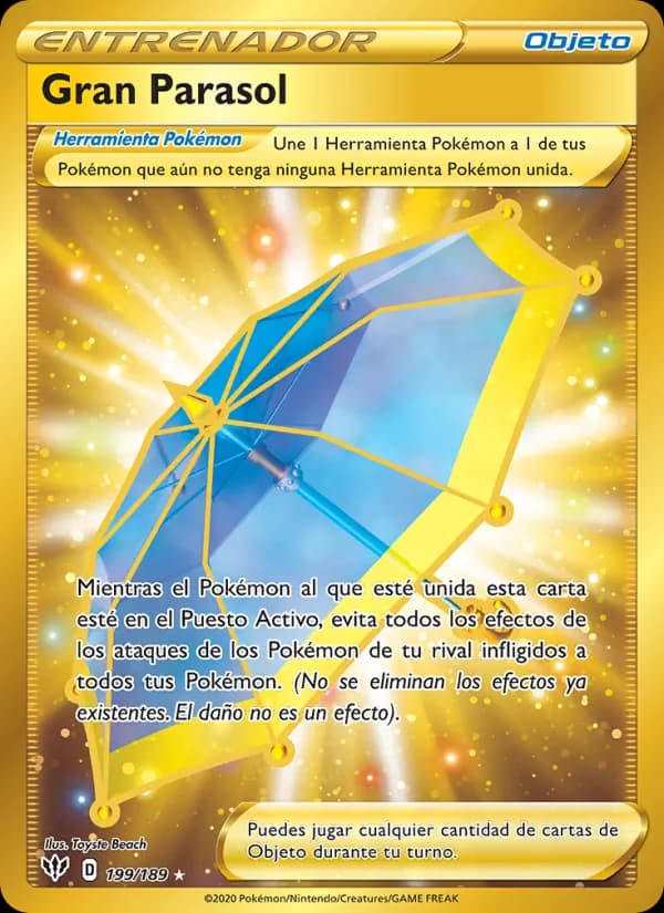 Gran Parasol card in Spanish