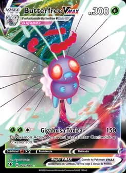 Butterfree VMAX card in Spanish