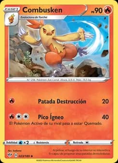 Combusken card in Spanish