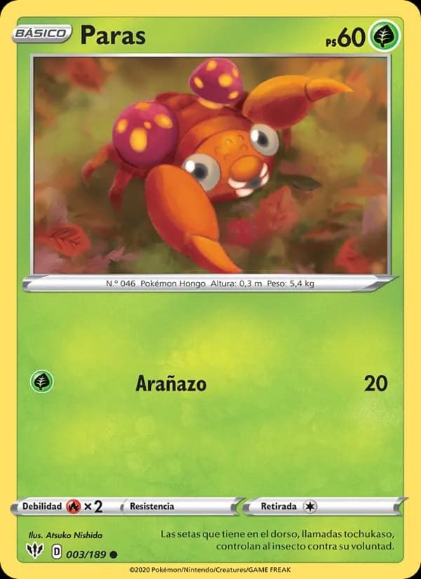 Paras card in Spanish