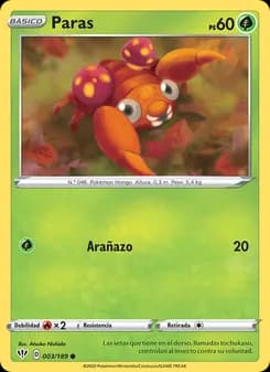 Paras card in Spanish