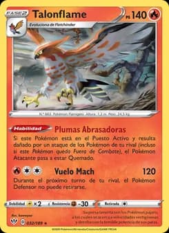 Talonflame card in Spanish