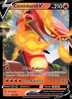 Centiskorch V card in Spanish