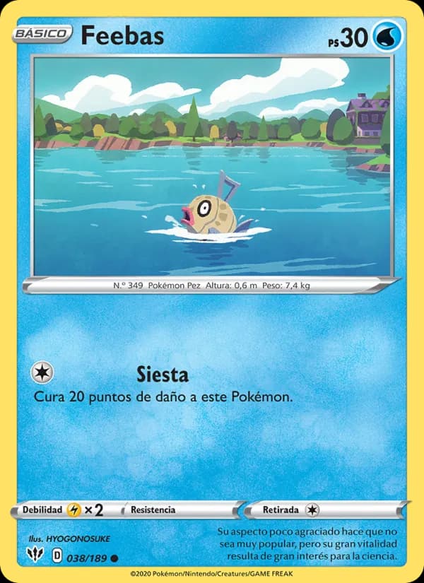 Feebas card in Spanish