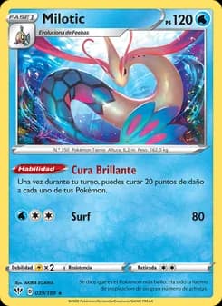 Milotic card in Spanish