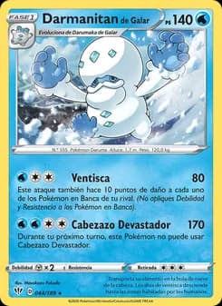 Darmanitan de Galar card in Spanish
