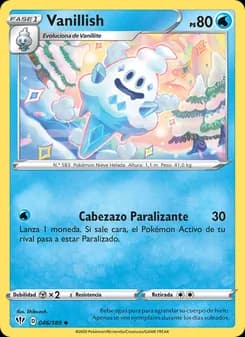Vanillish card in Spanish