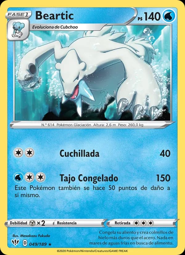 Beartic card in Spanish