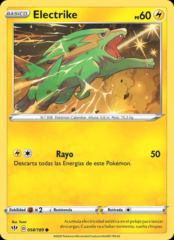 Electrike card in Spanish