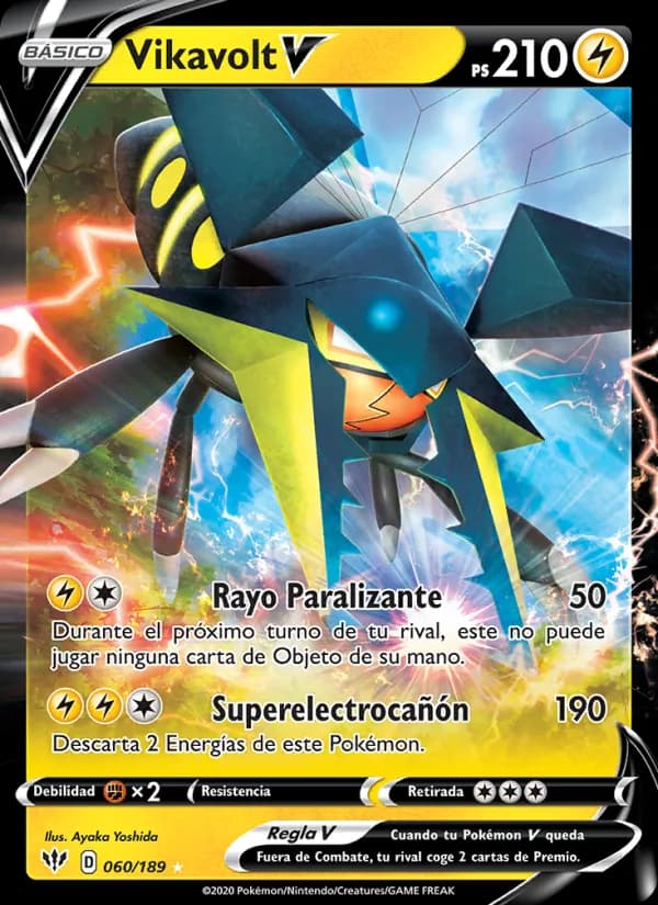 Vikavolt V card in Spanish