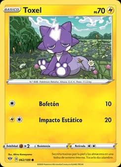 Toxel card in Spanish