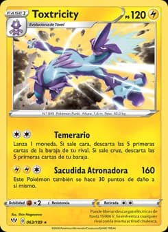 Toxtricity card in Spanish