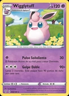 Wigglytuff card in Spanish