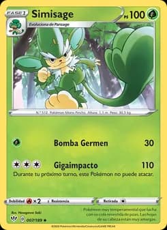 Simisage card in Spanish