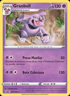 Granbull card in Spanish