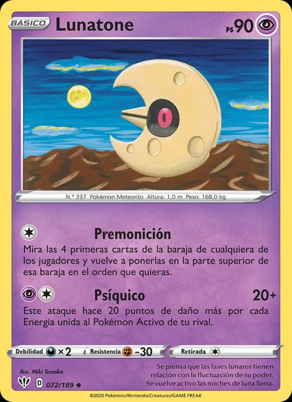 Lunatone card in Spanish