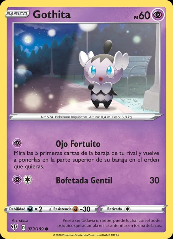 Gothita card in Spanish