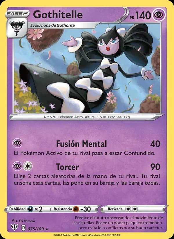 Gothitelle card in Spanish