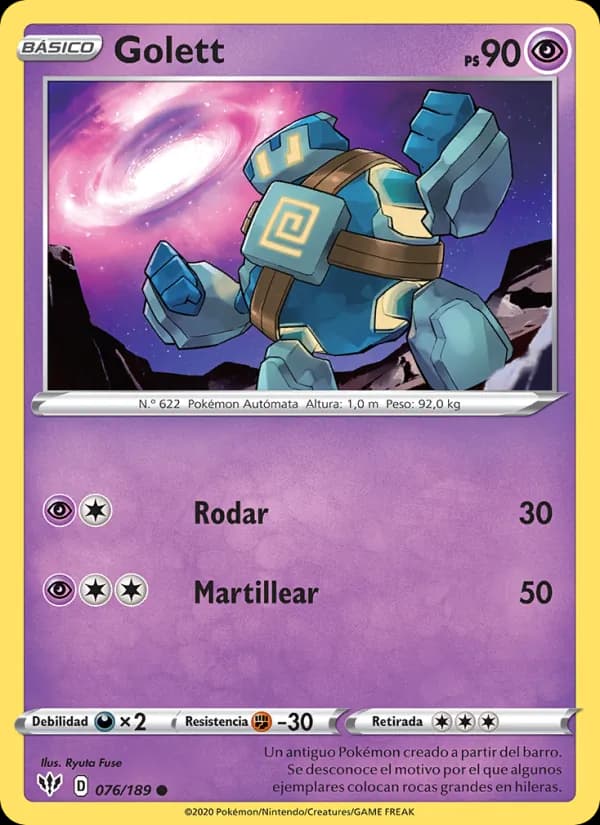Golett card in Spanish