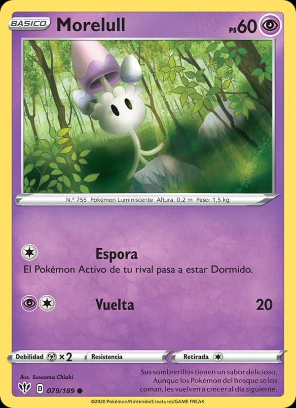 Morelull card in Spanish