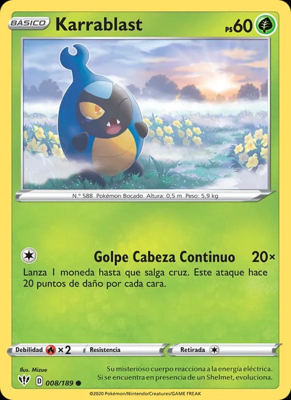 Karrablast card in Spanish