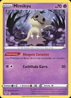 Mimikyu card in Spanish