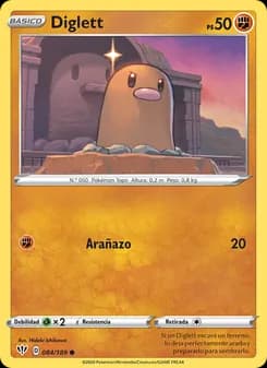 Diglett card in Spanish