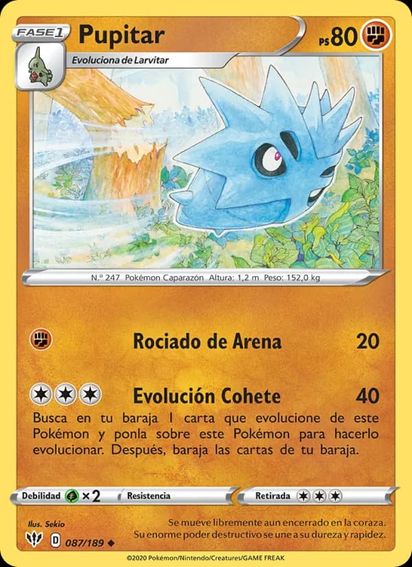 Pupitar card in Spanish