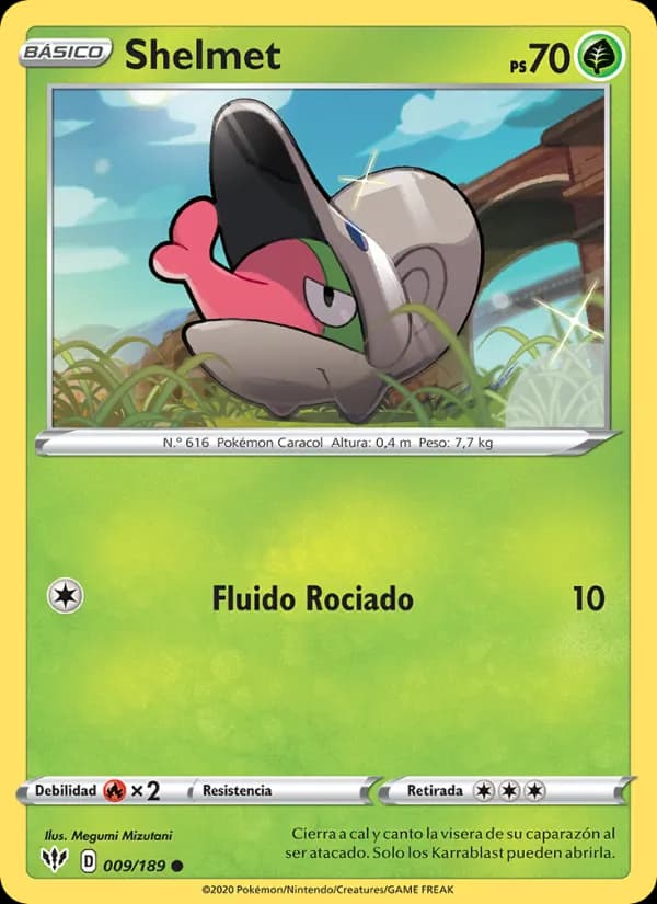 Shelmet card in Spanish