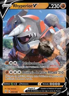 Rhyperior V card in Spanish