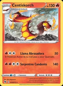Centiskorch card in Spanish