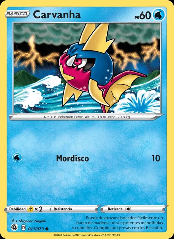 Carvanha card in Spanish