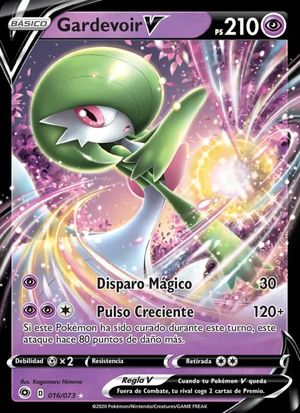 Gardevoir V card in Spanish